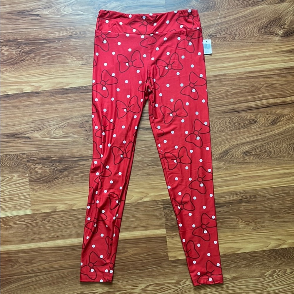Disney Parks Minnie Mouse Bow Leggings